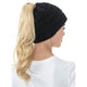 Soft Knit Ponytail Beanie