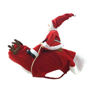 Dog Christmas Clothes Santa Claus Riding Deer(🎅 Christmas Early Special Offer - 50% OFF)