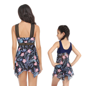 Halter Floral One-piece Mommy and Me Swimsuit