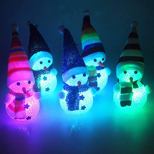 3Pcs Lovely Snowman Children Light-Up Toys