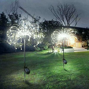 Waterproof  Solar Garden Fireworks Lamp