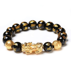 Feng Shui Black Obsidian Wealth Bracelet