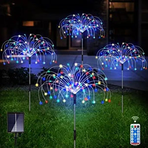 Waterproof  Solar Garden Fireworks Lamp