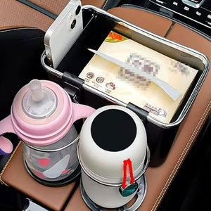 (🎉Father's Day Pre-sale - 30% OFF)Car Armrest Storage Box With Cup Holder