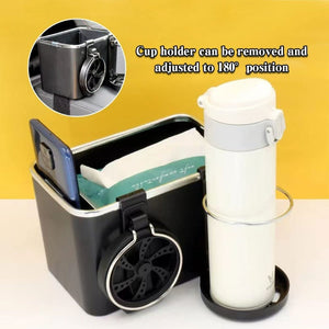 (🎉Father's Day Pre-sale - 30% OFF)Car Armrest Storage Box With Cup Holder