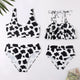 Black And White Pattern Bikini Mommy And Me Swimsuit