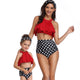 Floral Sleeveless Bikini Mommy and Me Swimsuit