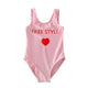 Family Matching Heart Printed Swimsuits