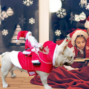 Dog Christmas Clothes Santa Claus Riding Deer(🎅 Christmas Early Special Offer - 50% OFF)