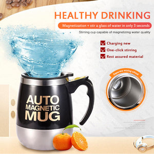 USB Stainless Steel Automatic Stirring Magnetic Mug(50% Off + Buy Two Free Shipping)