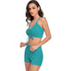 Drawstring Top With Boxer Shorts Bottoms Swimsuit