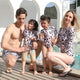 Family Matching Long Sleeve Leopard Swimsuits