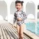 Family Matching Long Sleeve Leopard Swimsuits