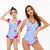 Floral BikiniBeachwear Mommy and Me Swimsuit