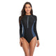 Athletic Rash Guard One-Piece Swimsuit