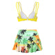 Floral Bikini Set & High Waisted Swim Skirt