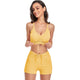 Drawstring Top With Boxer Shorts Bottoms Swimsuit