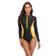 Athletic Rash Guard One-Piece Swimsuit