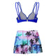 Floral Bikini Set & High Waisted Swim Skirt