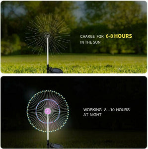 Waterproof  Solar Garden Fireworks Lamp