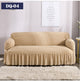 Solid Color Elastic Sofa Cover with Skirt