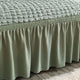 Solid Color Elastic Sofa Cover with Skirt