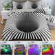 Duvet Cover Set 3D Vortex Print Bedding Set Geometric Comforter Cover Bedspread Cover with 2 Pillow Shams Microfiber Quilt Cover Breathable Mashine Washable Queen/King /Twin/Single Size coverlet